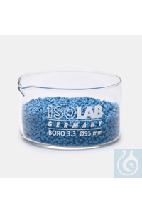 CRISTALLISED SHELLS-BORO 3.3-ca. 85 ML Kristalliseerbakje, glas, vlakke bodem, gemaakt van...