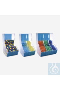 DISPENSER-BOX-3 COMPARTIMENTS-ACRYLES-DIMENSIONS 265x250x330 MM Boîtes distributrices, fabriquées...