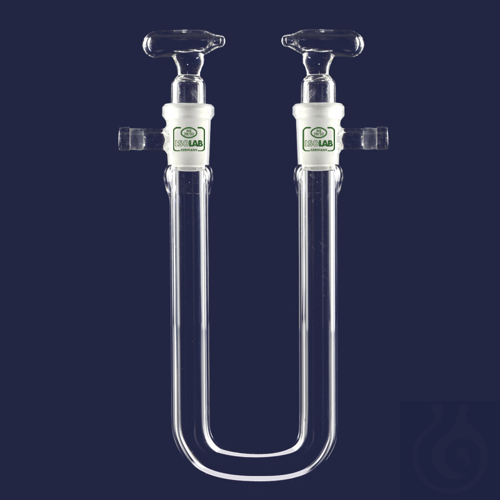 drying tube-U form-with stopcock-Socket : NS 19...
