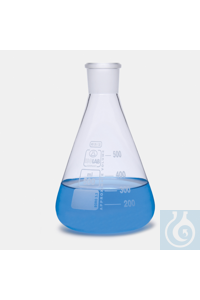 ERLENMEYER-BORO-WHITE GRAD. -1000 ML-NS 29/32-ZONDER STEKKER Erlenmeyer met standaard geslepen...