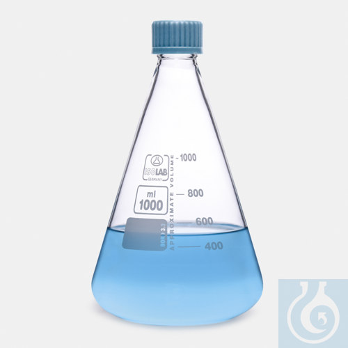 ERLENMEYERKOLBEN-GLAS-SCHRAUBVERSCHLUSS -100 ML...