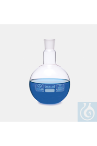 flask-flat bottom-glass-clear-NS neck-500 ml-NS24/29 flask - flat bottom - glass - clear - NS...