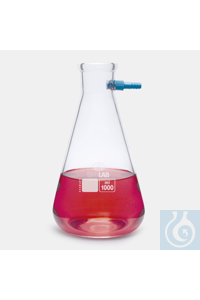 filter flask-glass-P.P side arm-100ml filter flask - glass - P.P side arm - 100ml