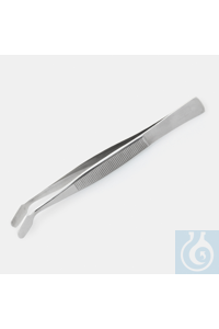 DECKGLAS-PINZETTE-EDELSTAHL-GEBOGEN-105 MM Deckglaspinzette, Edelstahl,  geneigt / gerade,...