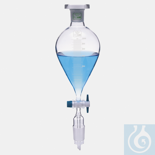 TROPFTRICHTER-KONISCH-GRAD. -PTFE KUeKEN-1000 ML