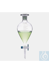 separating funnel-conical-graduated-PTFE stopcock-NS 29/32-2000 ml separating funnel - conical -...