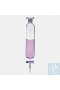 AMPOULE À DÉCANTER-CYLINDRIQUE-GRADE. -PTFE POUSSIN-250 ML