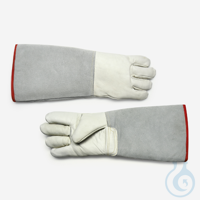 HANDSCHUHE- KÄLTEBESTÄNDIG-LEDER-450 MM Handschuhe für Kälteschutz, hell, für die Arbeit in...