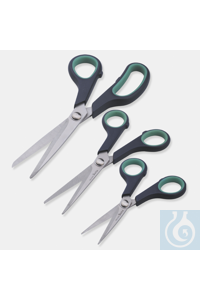 LABORATORIUMSCHAAR-200 MM-GEBOGEN Laboratoriumschaar, roestvrij staal met kunststof handvat, het...