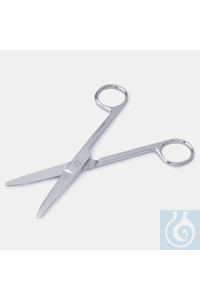 LABORSCHERE-EDELSTAHL-GERUNDET/GERUNDET -130 MM Laborschere, Edelstahl, mit scharfer Spitze /...