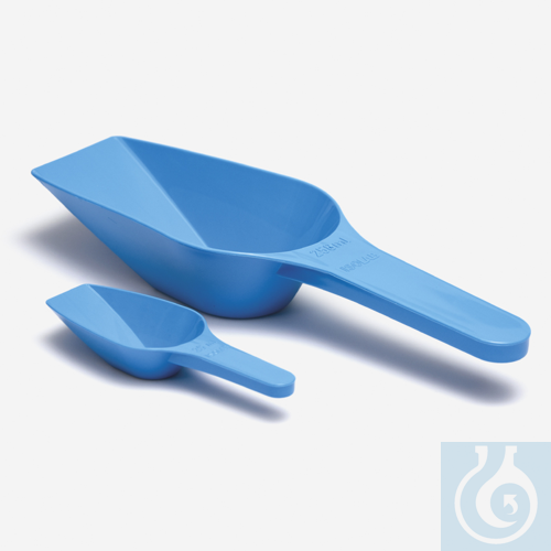 Probenschaufel-PP-freistehend-500 ml-blau