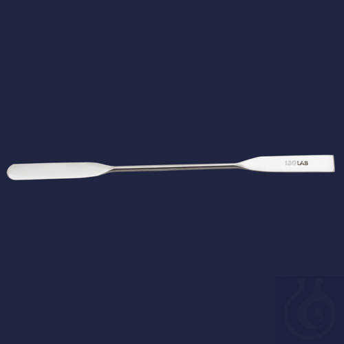 spatula-stainless steel-double end-straight-210 mm