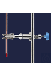 THERMOMETERKLEMME MIT HALTER UND MUFFE-SPANNWEITE 30 MM-DREHBAR Diese Thermometerklemme mit...