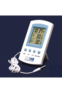 ELEKTRONISCHES THERMO-HYGROMETER--20°C/+50°C-MIN/MAX Tischthermometer, LCD, dieses elektronische...