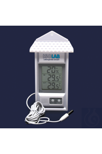 Thermometer-LCD Anzeige-Min Max-Innen und Außentemperatur-Feuchtigkeit Thermometer, Min / Max,...