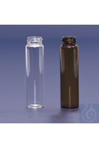GEWINDEFLÄSCHCHEN-BRAUN-N20-22 ML -22,7x86 MM Gewindefläschchen, N20, aus Glas der hydrolytischen...