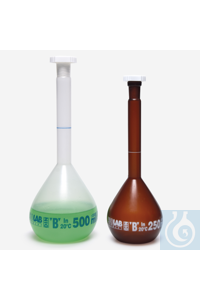 6Artículos como: volumetric flask-P.P-clear-"B"-blue scale-25 ml-NS 10/19 volumetric flask -...