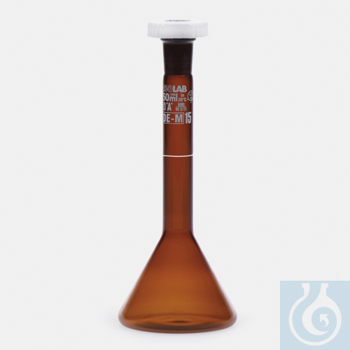 volumetric flask-trapezoidal-amber-&quot;A&quot...