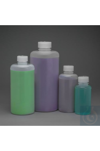 SP Bel-Art Precisionware Narrow-Mouth Low-DensityPolyethylene Bottles; 500ml...