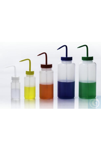 SP Bel-Art Wide-Mouth 125ml (4oz) PolyethyleneWash Bottles; Natural...