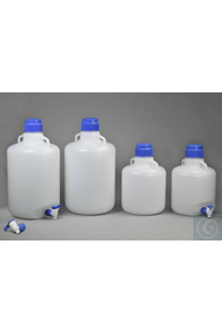 Bel-Art autoclaveerbare polypropyleen karaf zonder spigot; 10 liter (2,6...