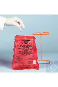 SP Bel-Art Bench-Top Biohazard Bags; 0.018mm SP Bel-Art Bench-Top Biohazard...