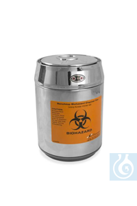 SP Bel-Art Benchtop Biohazard Disposal Can withMotion Sensor Lid; 1.5L...