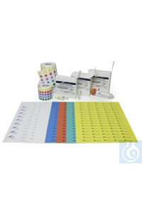 SP Bel-Art Cryogenic Storage Label Sheets; 13mmDots for 1.5-2ml Tubes, White...