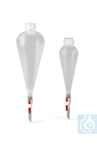 Bel-Art Polypropylene 100ml Squibb Pear-Shaped Separatory Funnel Bel-Art...
