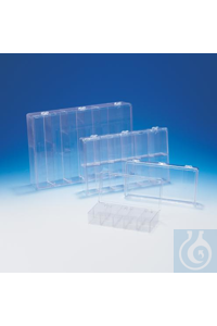 Bel-Art Plastic 12 Compartimenten Opbergdoos; 11 x 6¹³/16 x 1¹³/16 in....