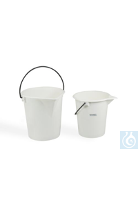 SP Bel-Art Heavy-Duty 15 Liter Pail; PolyethyleneBucket, 13 in. H x 11 in....