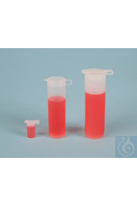 SP Bel-Art Sample 0.13ml Polyethylene Vials withCaptive Closure (Pack of 12)