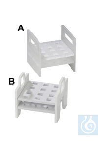 Bel-Art Cuvettenrek; voor 10mm Cuvetten, 12 plaatsen, 4? x 4¼ x 4? in.,...