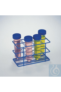 SP Bel-Art Poxygrid Centrifuge Tube Rack; For 50ml Tubes, 8 Places, Blue SP...