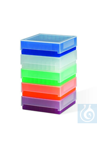 SP Bel-Art 81-Place Plastic Freezer StorageBoxes; Natural (Pack of 5) SP...