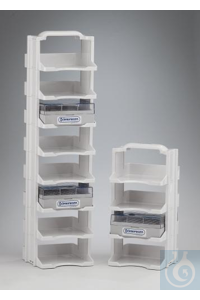 SP Bel-Art Cryo Tower Storage System; 4 Levels,Plastic, 6 x 6 x 11¹³/16 in....