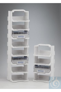 Bel-Art Cryo Tower Opbergsysteem; 4 niveaus, Plastic, 6 x 6 x 11¹³/16 in....