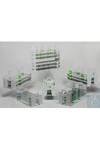 Bel-Art Stack Rack Testbuizenrek; voor 20-25mm buisjes, 40 plaatsen,...