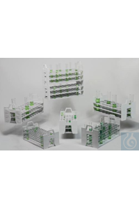 SP Bel-Art Stack Rack Test Tube Rack; For 10-13mmTubes, 72 Places, Polypropylene