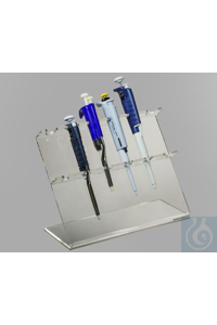 Bel-Art Pipetteerstandaard; 6 Plaatsen, 12 x 5 x 9½ in., Acryl Bel-Art...