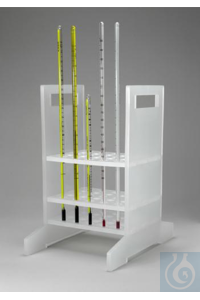 SP Bel-Art Thermometer Rack; 25 Places, 57/8 x8³/8 x 97/8 in., Polypropylene