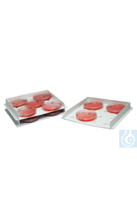 Bel-Art Stackable Petri Dish Incubation Tray; Plastic, 9? x 95/16 x 1? in....