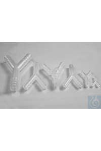 SP Bel-Art Wye (Y) Tubing Connectors for ³/16 in.Tubing; Polypropylene (Pack...