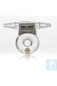 Bel-Art Clear Polycarbonate Flow Indicator; 3 x 2¼ in., for ¼ to ? in. I.D....