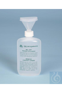 SP Bel-Art Pocket-Size Emergency Eye Wash Bottle;120ml, Polyethylene SP...