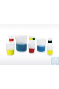 SP Bel-Art Graduated Griffin Low-Form 100mlBeakers; Polypropylene, 25ml...