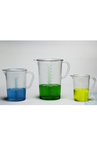 SP Bel-Art Tall Form 500ml Clear TPX GraduatedPitcher; 10ml Graduation SP...