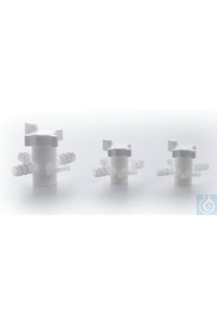 SP Bel-Art Three-Way Fluoroplastic Stopcock for10mm Tubing; 8mm Bore SP...