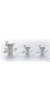 SP Bel-Art Three-Way Fluoroplastic Stopcock for10mm Tubing; 8mm Bore SP...