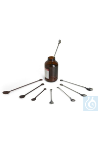 SP Bel-Art Teflon FEP Double-Ended Spoon; 0.5mland 2.0ml, Stainless Steel...